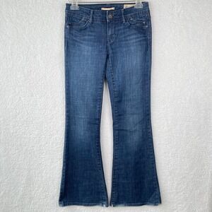 Gap Limited Edition Womens Blue Flare Leg Jean Medium Wash Size 1 Low Rise 32x32